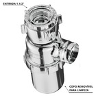 Sifão Sanfonado Com Copo 49cm Cromado | Astra | Kit C/ 2 Un